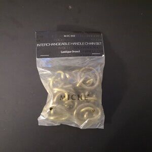 NIP Miche Interchangeable Handle Chain Set in Antique Brass Set of 4